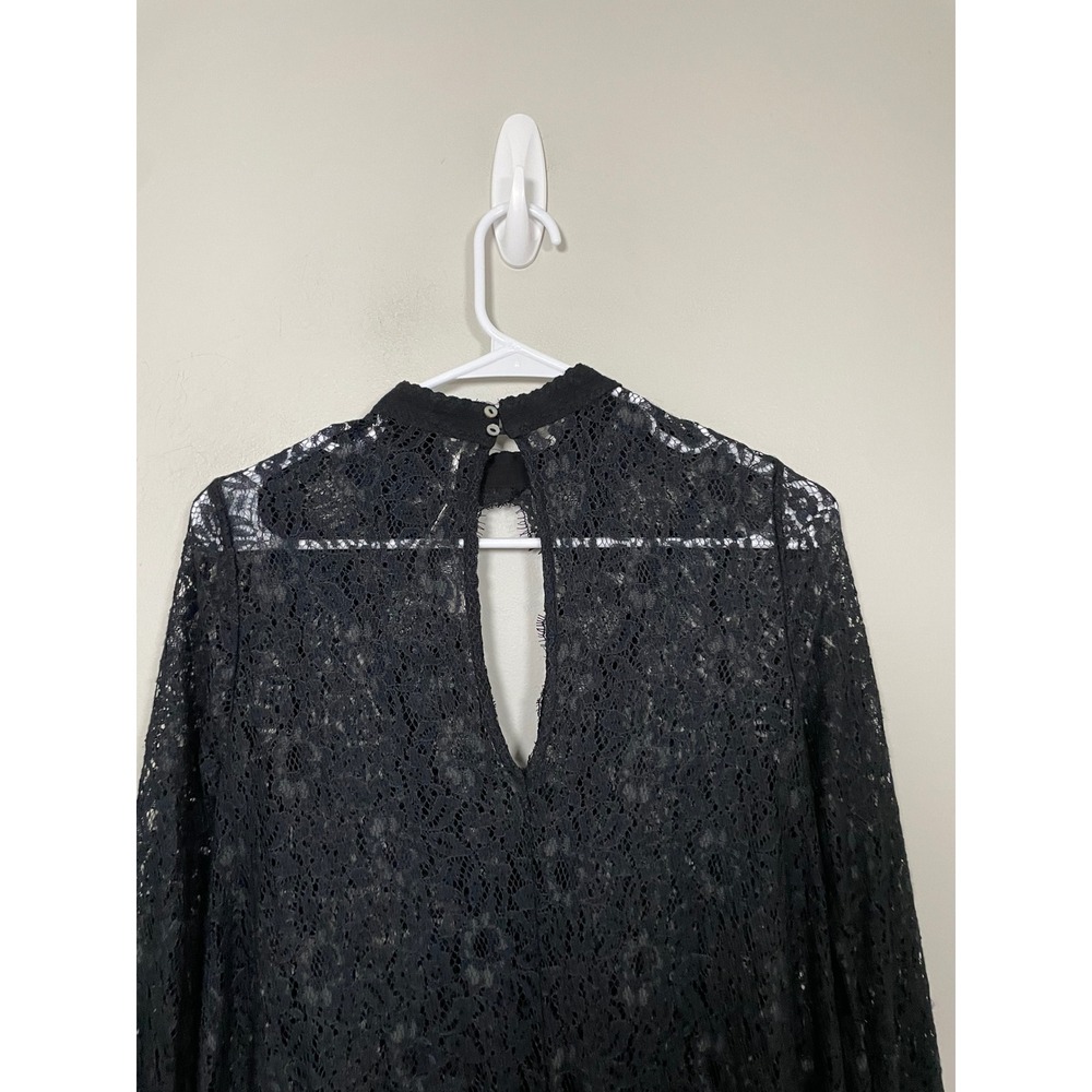 Free People Free People Tell Tale Tunic in Black Size Small WhimsiGoth Romantic - Picture 7 of 11